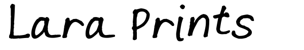 Lara Prints font