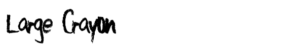 Large Crayon font