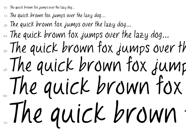 Laura Claire font waterfall