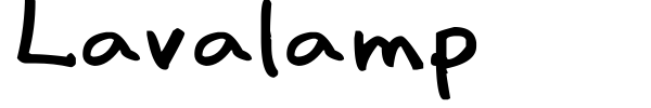 Lavalamp font preview