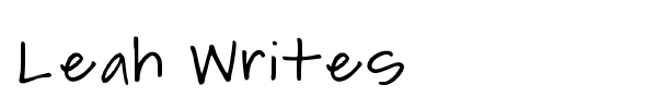 Leah Writes font