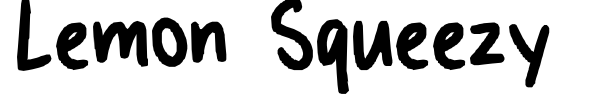 Lemon Squeezy font