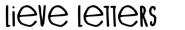 Lieve Letters font