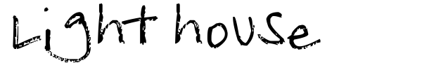 Light house font