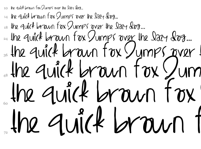 Lil Egypt font waterfall