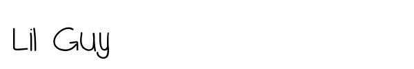 Lil Guy font