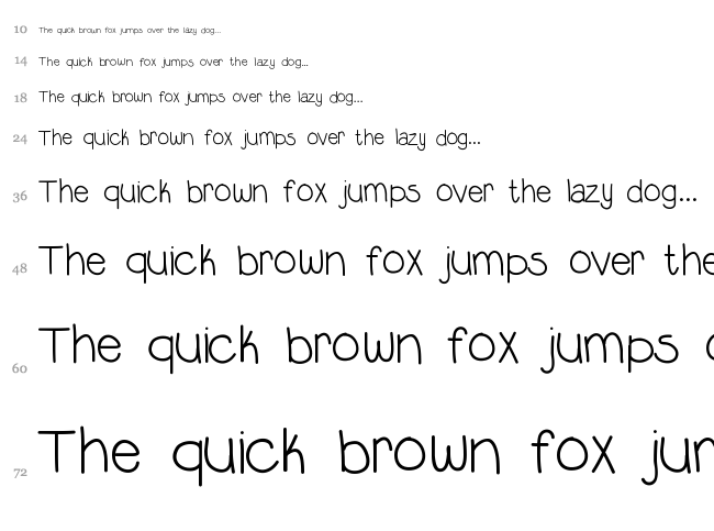 Lil Guy font waterfall