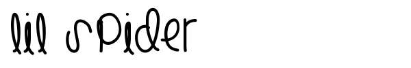 Lil Spider font preview