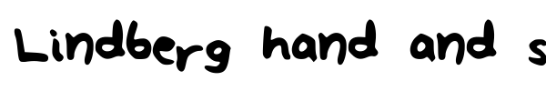 Lindberg hand and symbols font