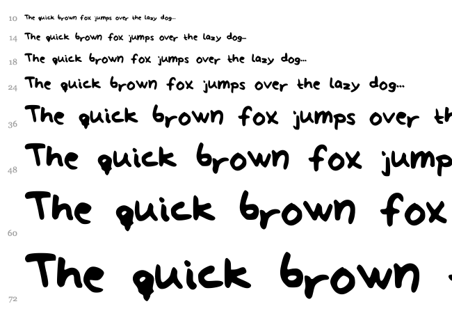 Lindberg hand and symbols font waterfall