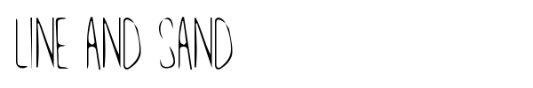 Line and Sand font