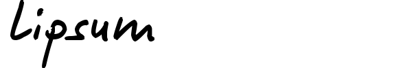 Lipsum font