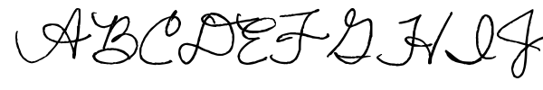 Lisa's First Class font preview