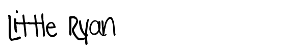 Little Ryan font