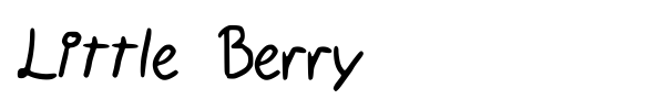Little Berry font