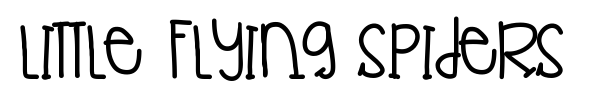 Little Flying Spiders font