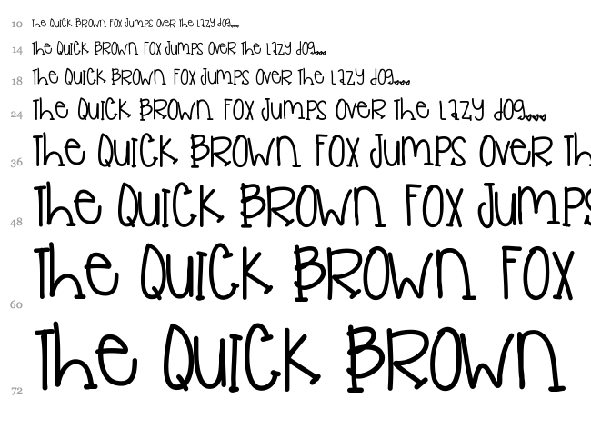Little Flying Spiders font waterfall