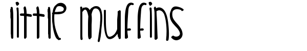 Little Muffins font preview