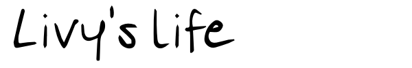 Livy's life font