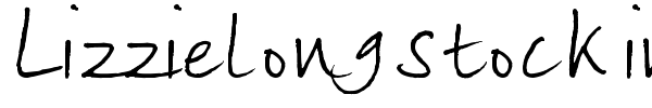 Lizzielongstocking font