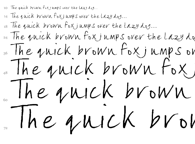 Lizzielongstocking font waterfall