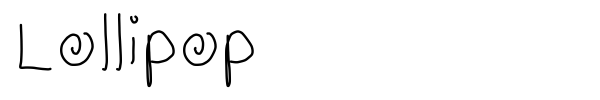 Lollipop font