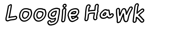 Loogie Hawk font