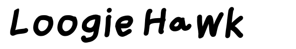 Loogie Hawk font preview