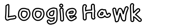 Loogie Hawk font preview