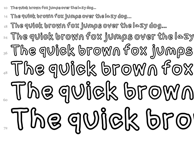 Loogie Hawk font waterfall