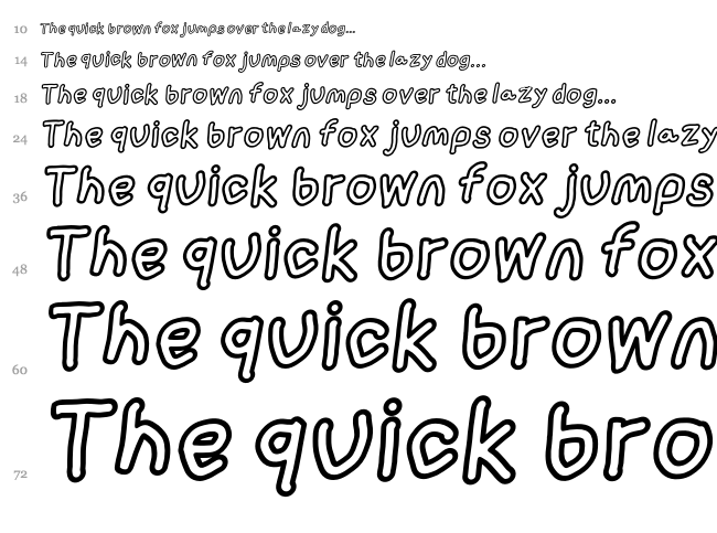 Loogie Hawk font waterfall