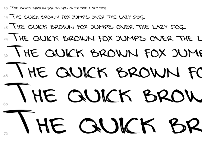 Lotte By Rue font waterfall
