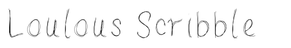Loulous Scribble font