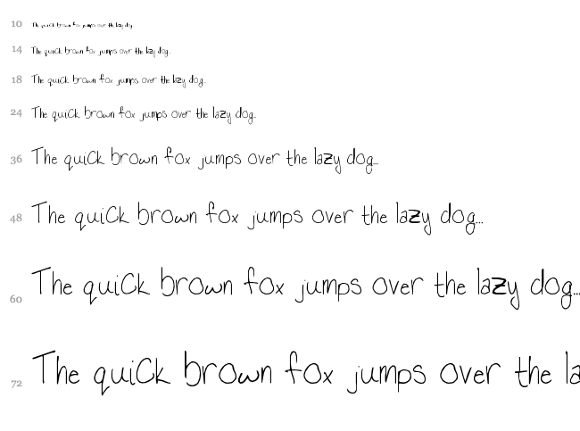 Love Moi font waterfall