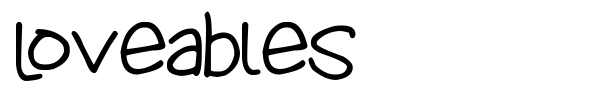 Loveables font