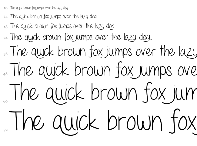 Love Me Forever font waterfall