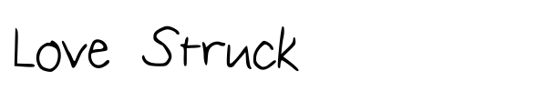 Love Struck font