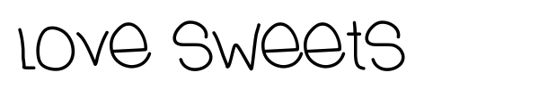 Love Sweets font