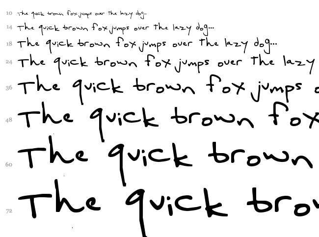 Lucy Goosey Black font waterfall