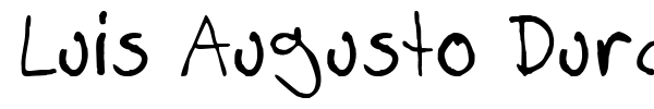 Luis Augusto Durango font preview