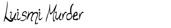 Luismi Murder font