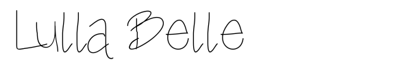 Lulla Belle font