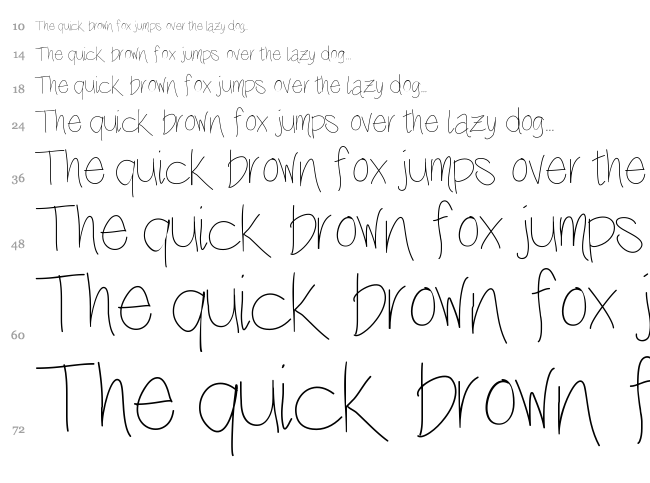 Lulla Belle font waterfall