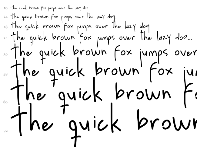 Luna font waterfall