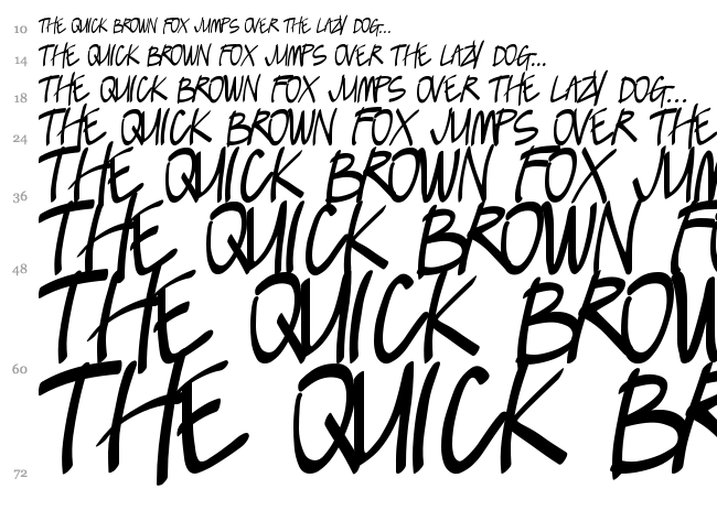 Lush font waterfall