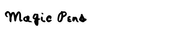 Magic Pens font