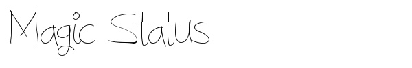 Magic Status font