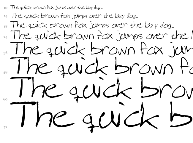 Magnus Handwriting font waterfall