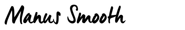 Manus Smooth font