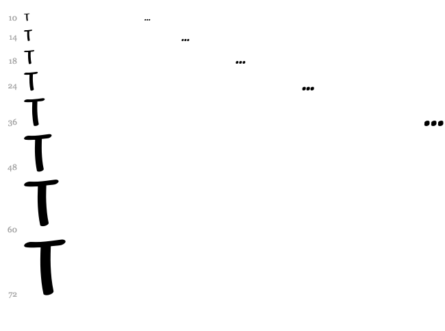 Marker Cre font waterfall
